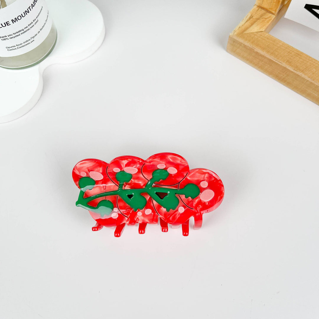 Acetate Cherry Tomato Hair Claw Clip