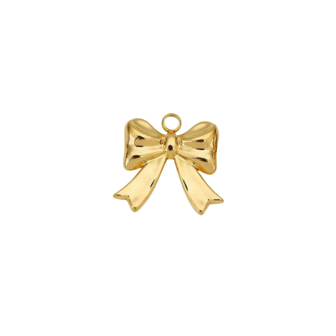 Gold Bow Charm