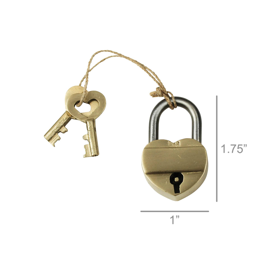 Brass Heart Lock