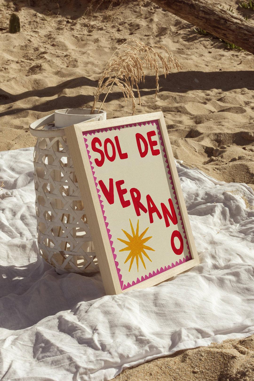 Sol De Verano Hand Painted Print