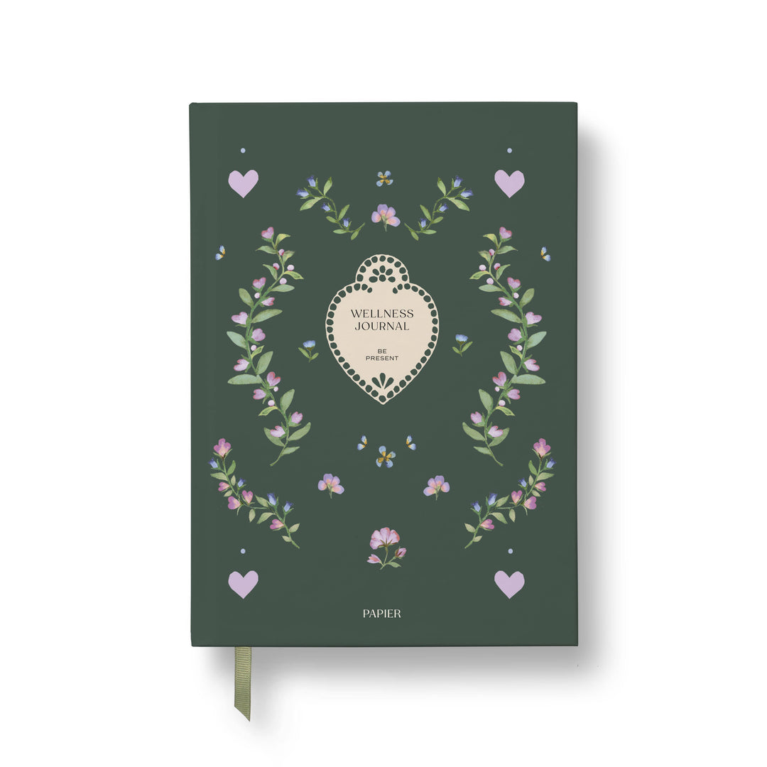 Pressed Flowers Wellness Journal