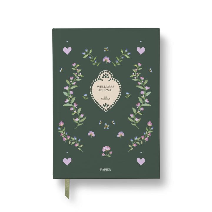 Pressed Flowers Wellness Journal