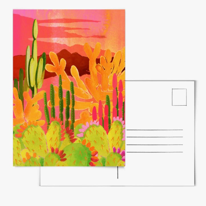 "Glowing Garden" Postcard