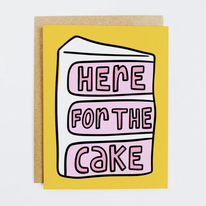 Here For the Cake Birthday Card