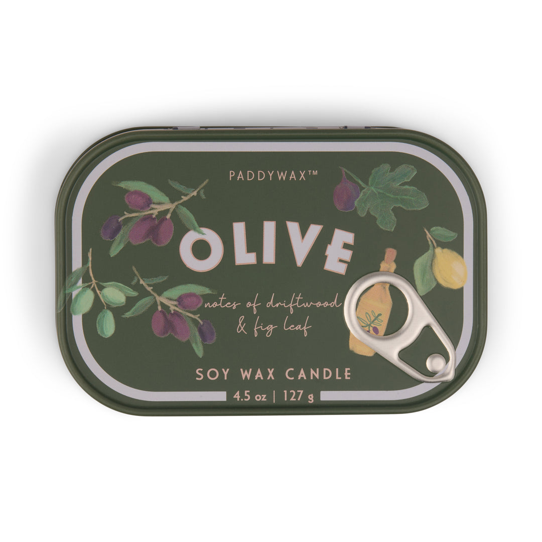 BISTRO 4.5 OZ PRINTED TIN -FIG & OLIVE