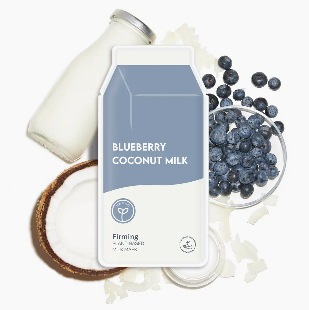 Blueberry Coconut Milk Firming Plant-Based Milk Sheet Mask