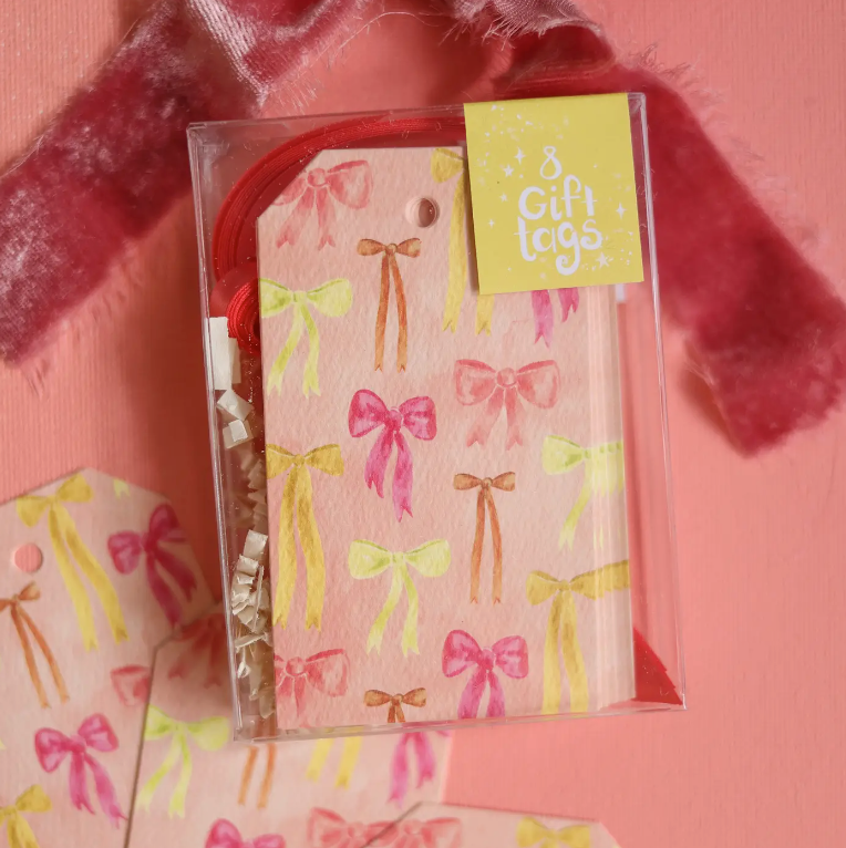 Ribbons, Bows Gift Tag Set