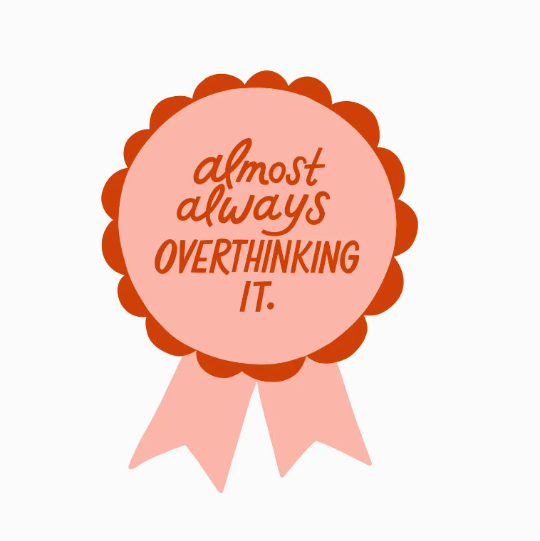 Overthinking It Sticker