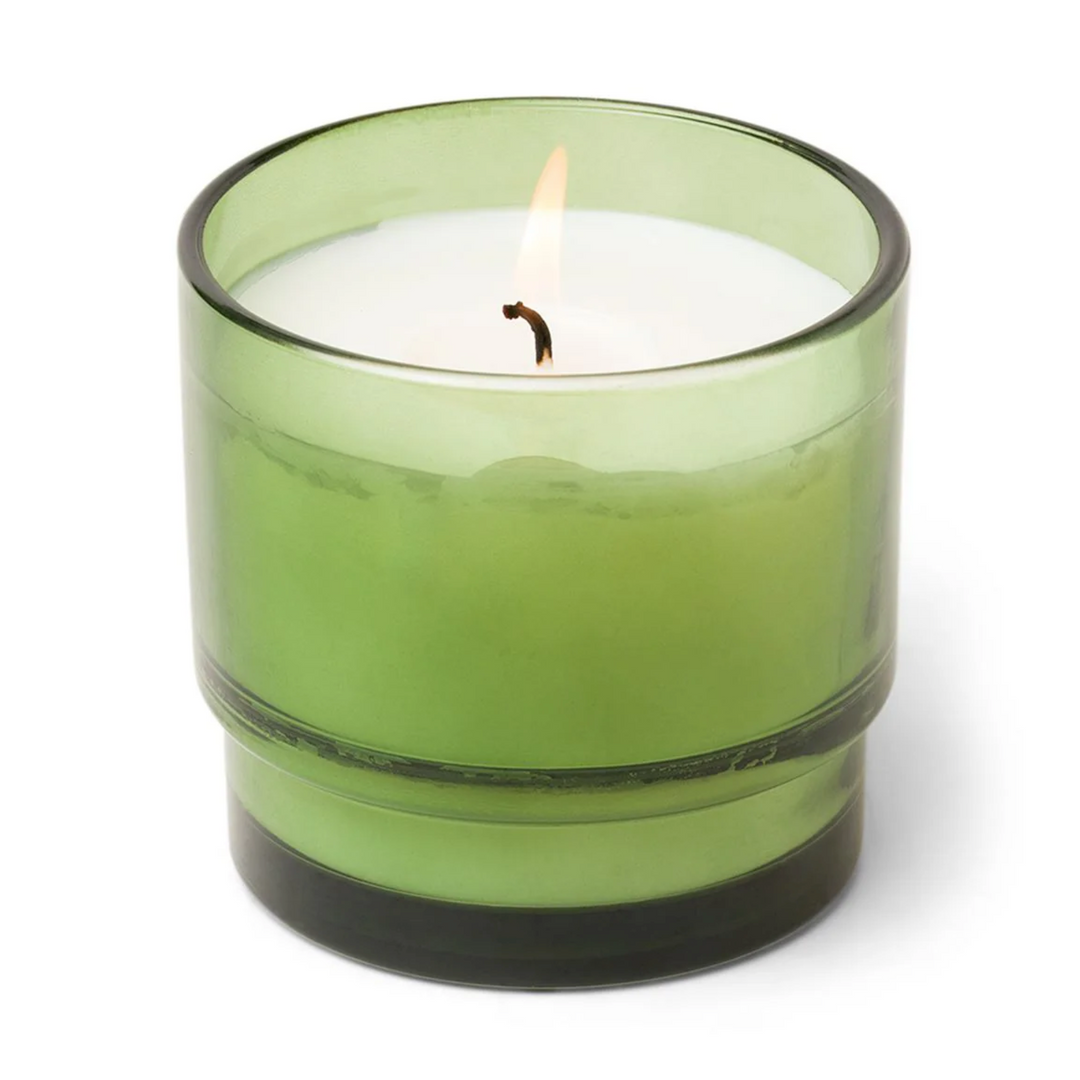 Al Fresco Green Juice Glass Candle- Misted Lime