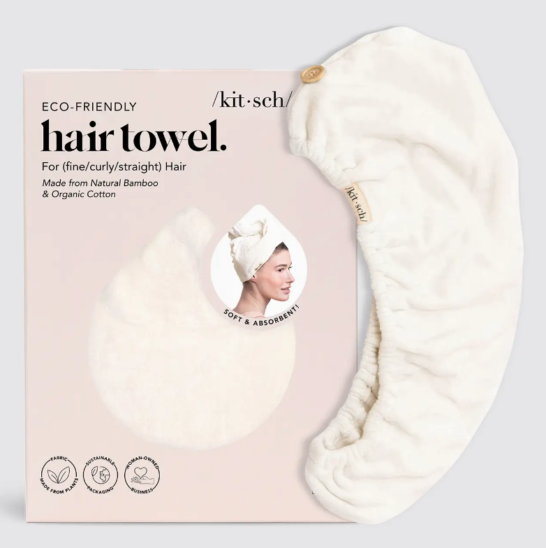 Quick Dry Hair Towel - Ivory