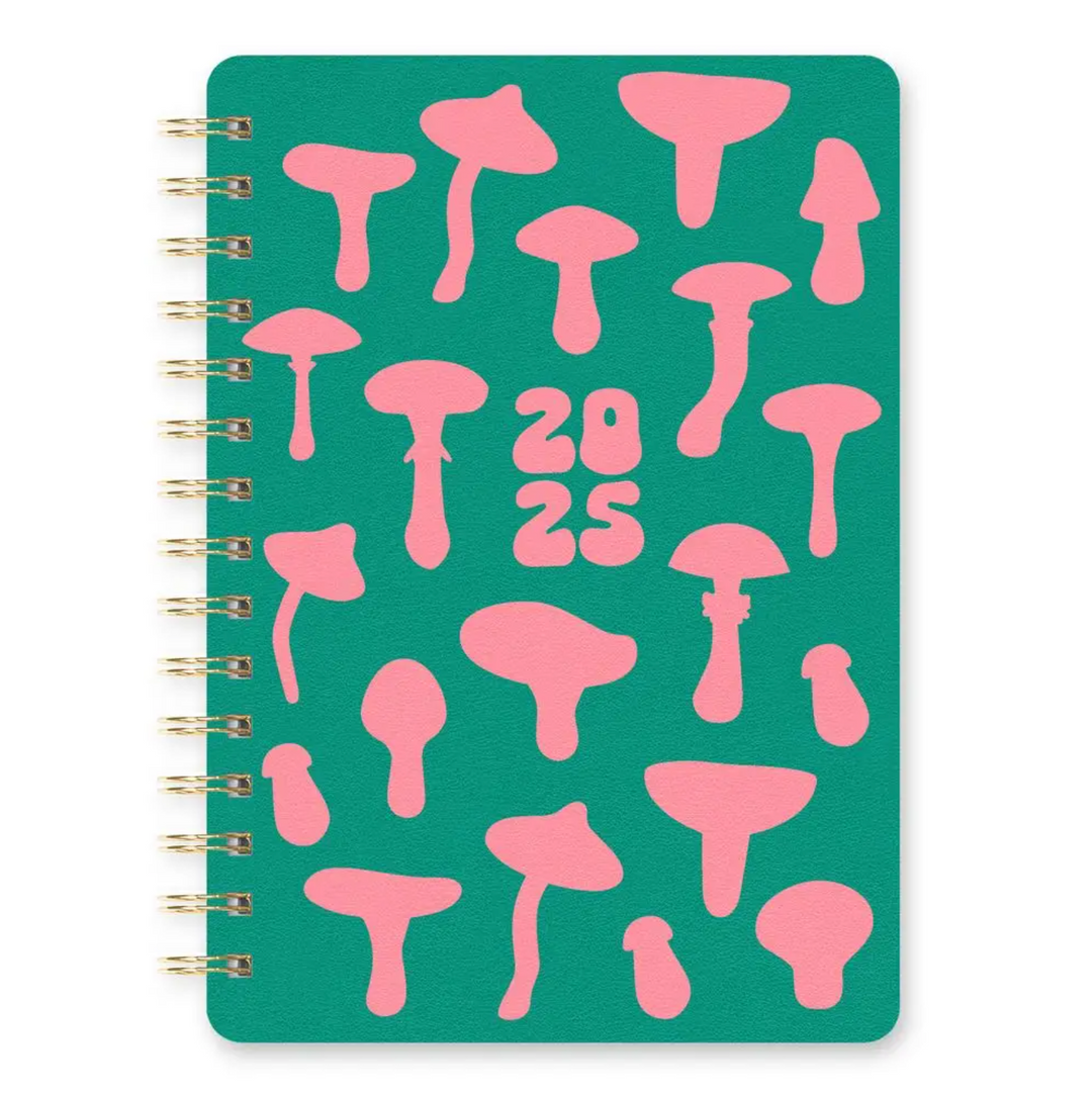 17 Months Shroom Silhouettes Agatha Planner (August 2024 to December 2025)