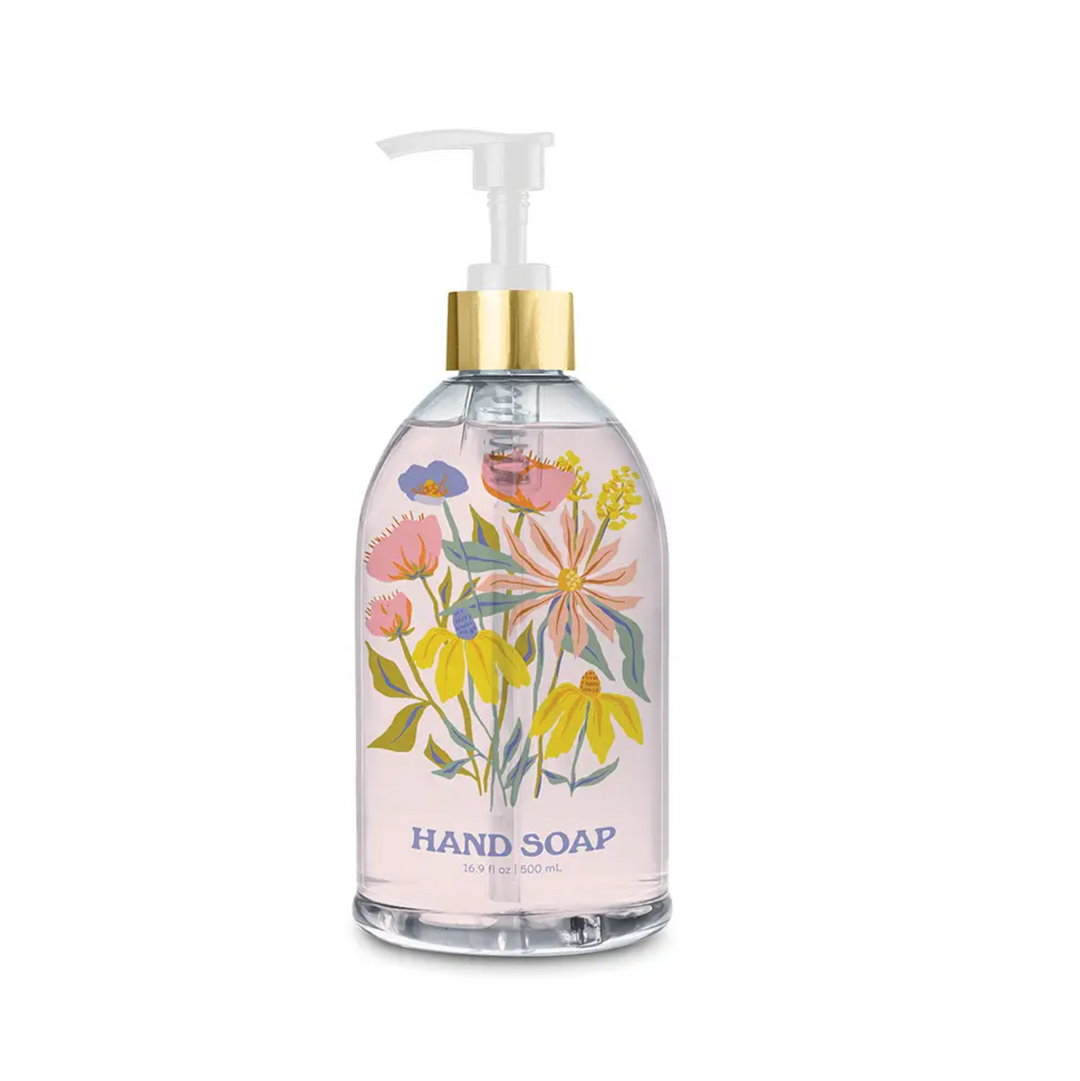 Springtime Blooms Liquid Hand Soap with Decorative Insert