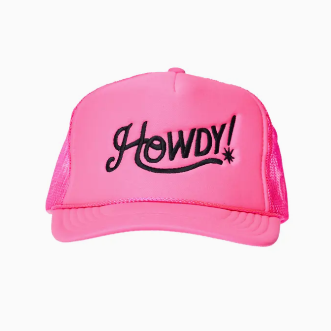 Pink Howdy Trucker Hat