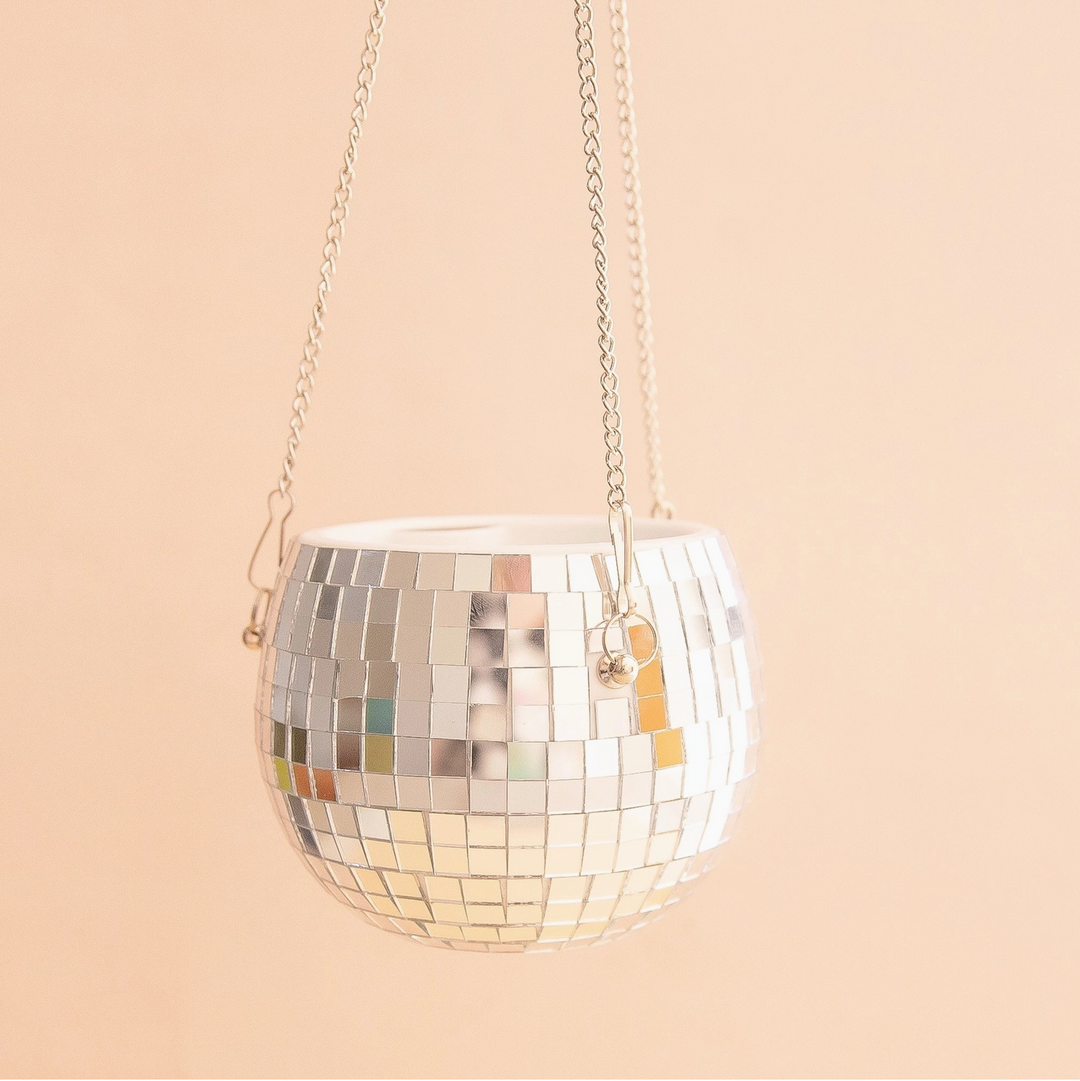 Disco Hanging Planter 6"