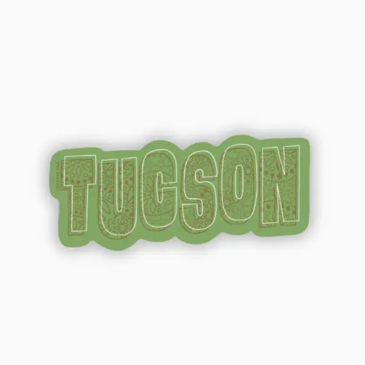 Saguaro Papel Picado Tucson Vinyl Sticker