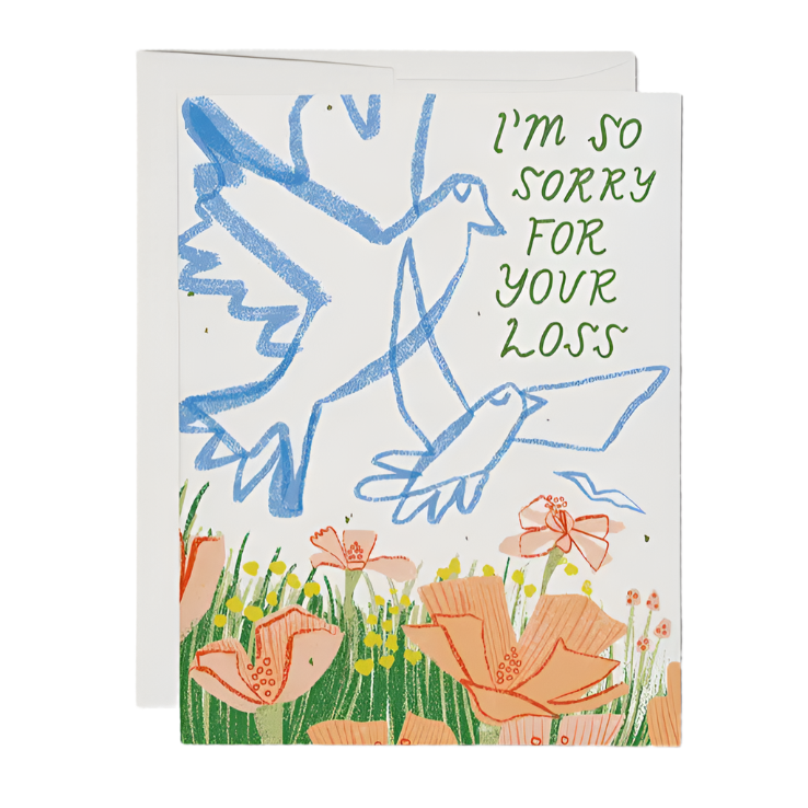 Peaceful Meadow Sympathy Greeting Card