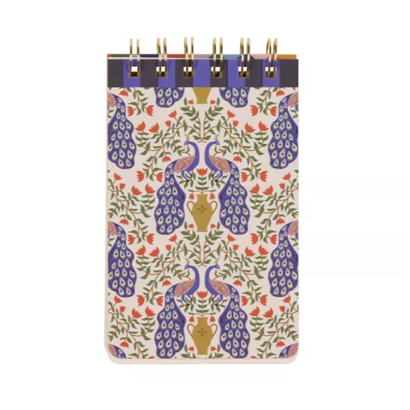 A Dopo Peacock Twin Wire Notepad