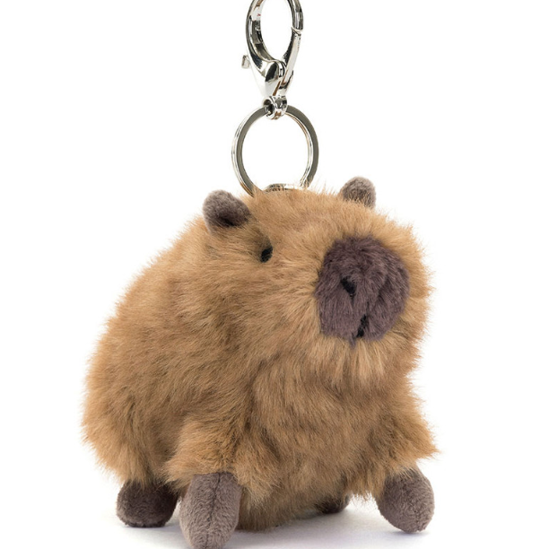 Clyde Capybara Bag Charm Jellycat