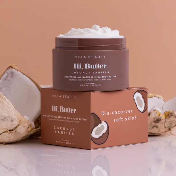 Hi, Butter All Natural Shea Body Butter - Coconut Vanilla