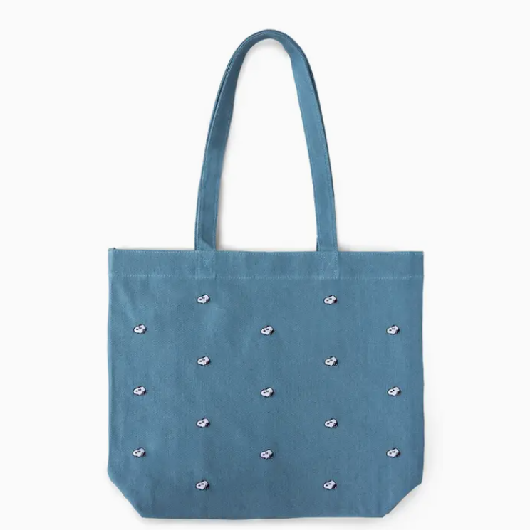 Snoopy Embroidered Tote Bag