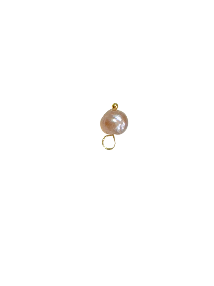 Gold Natural Freshwater Pearl Charm