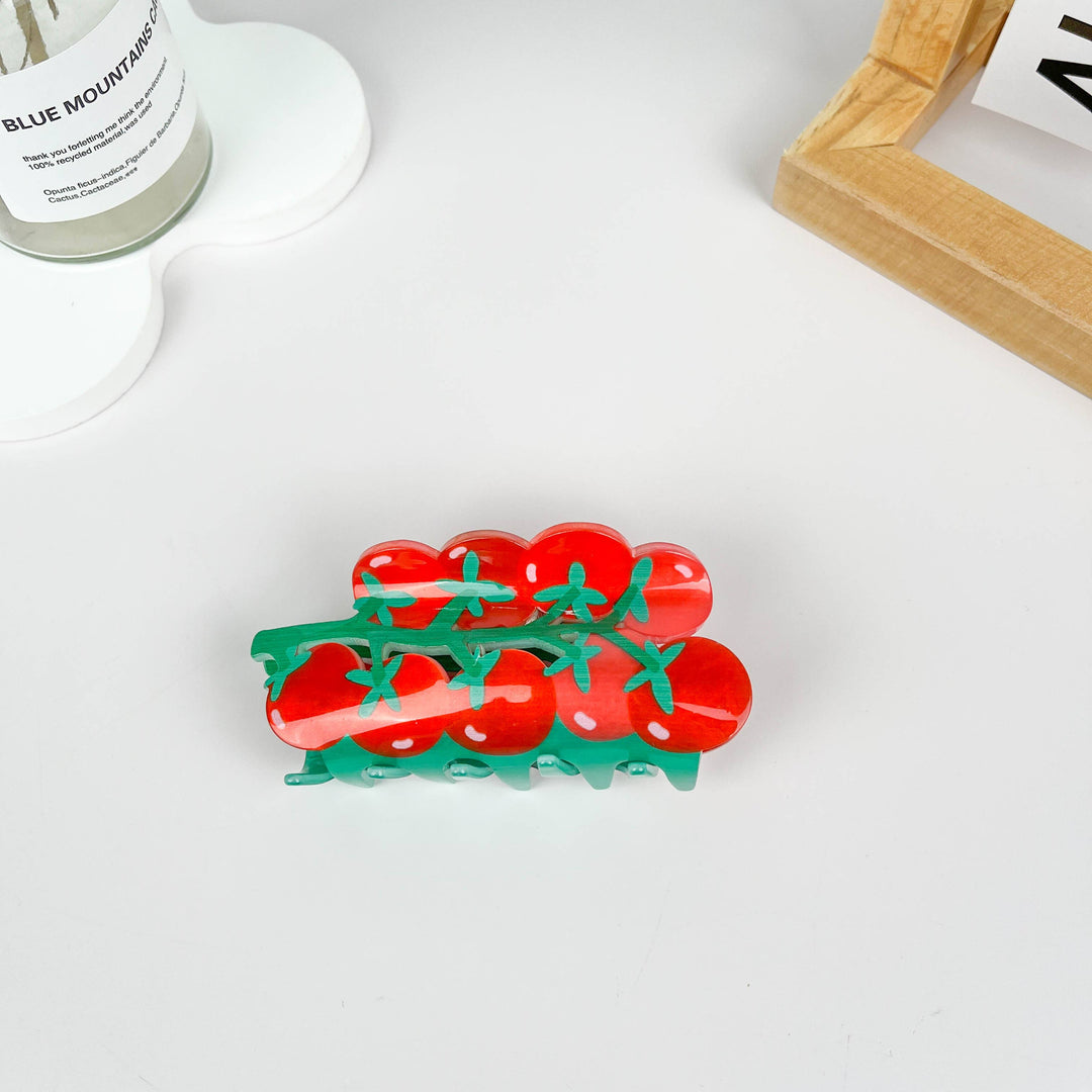 Acetate Cherry Tomato Hair Claw Clip