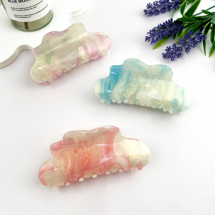 Sparkling Starry Sky Acrylic Cloud Hair Claw Clip