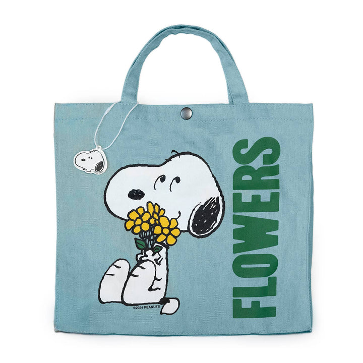 Snoopy Flower Bouquet Vintage-Style Market Tote