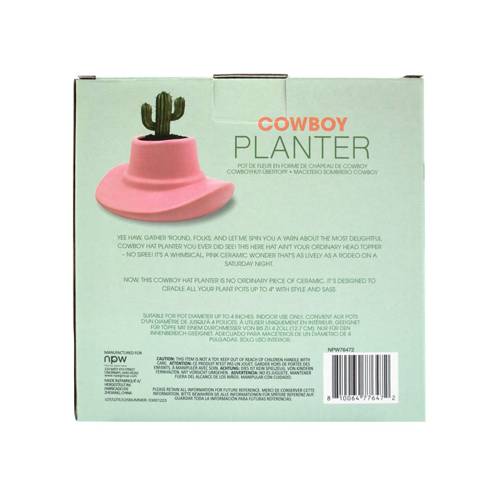 Western Cowboy Planter