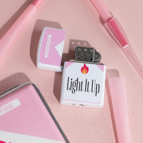 Pink Cig Box Lighter