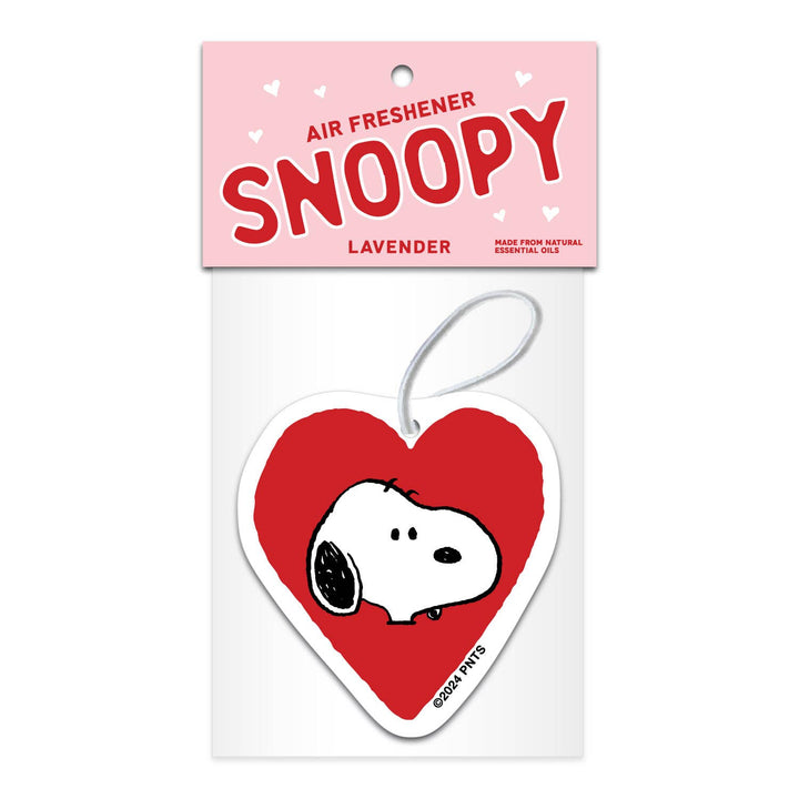 Valentine Snoopy/Charlie Brown Heart Air Freshener