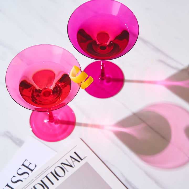 Hot Pink Martini Glass