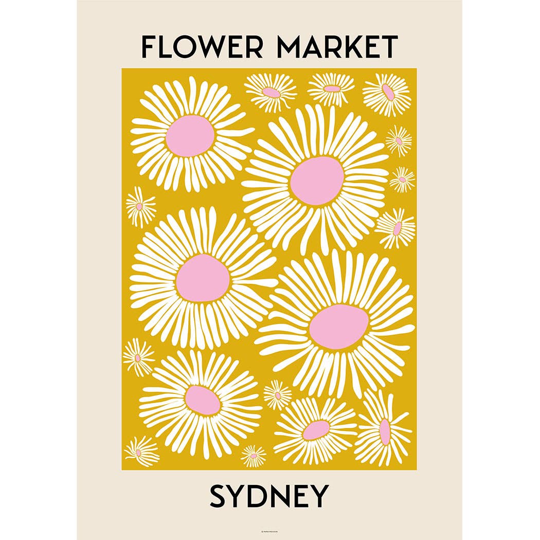 Flower Market Sydney Art Print